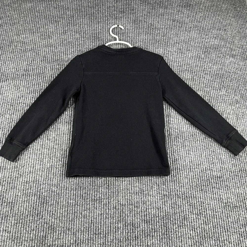 Polo Ralph Lauren Sweater Youth Boys Size 6 Black Crewneck Long Sleeve Cotton‎
